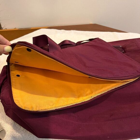 Baggallini Womens Maroon Palermo Weekender Travel Bag Nylon Crossbody Diaper Bag - Picture 9 of 16